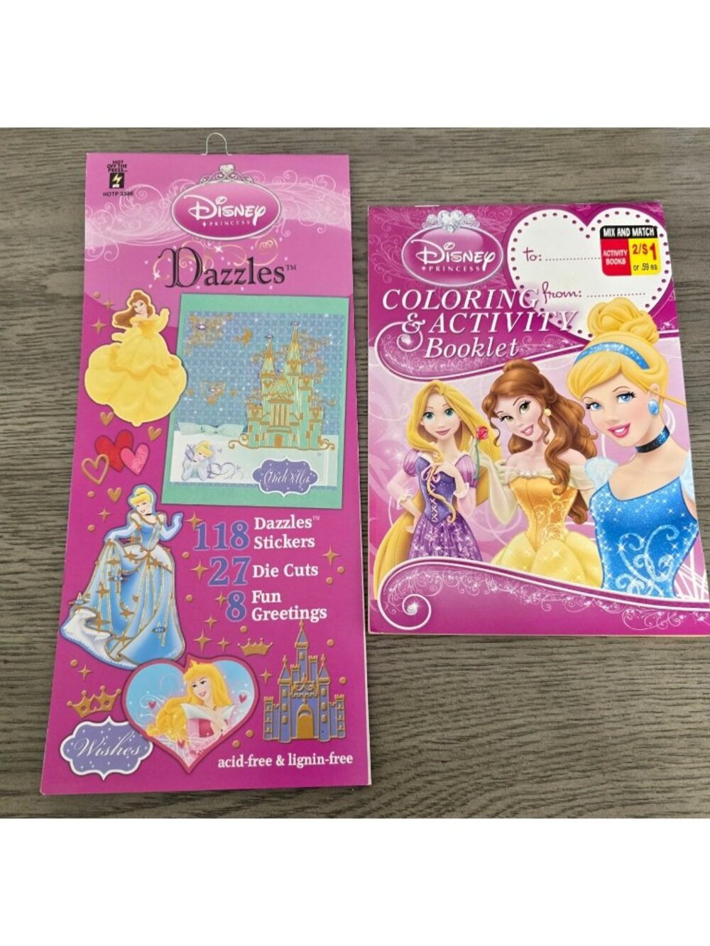 Disney Princess Dazzles Sticker Pack And Coloring & Activity Booklet